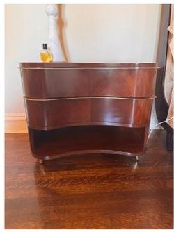 Cygal Curved Wood Side Tables (Pair)