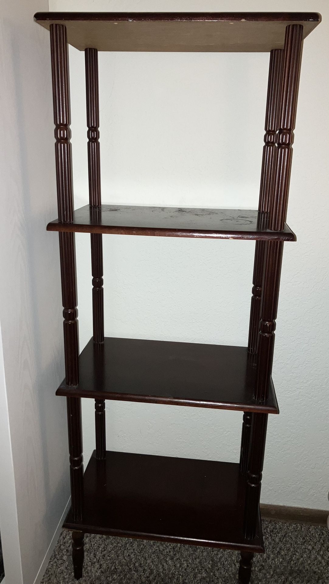 Beautiful Walnut Bookshelf With Seaside Vibe