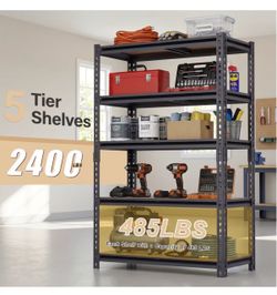 Metal Shelving Unit, 5 Tier Heat duty