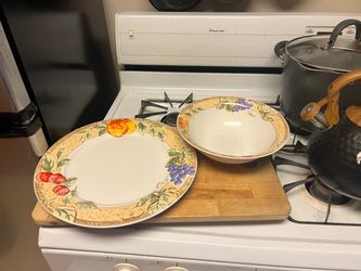 Large Bowl and Platter