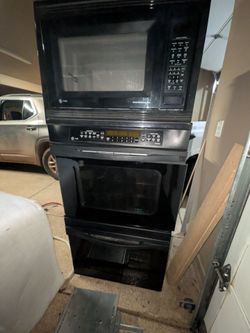 GE Profile Double Wall Oven and Microwave