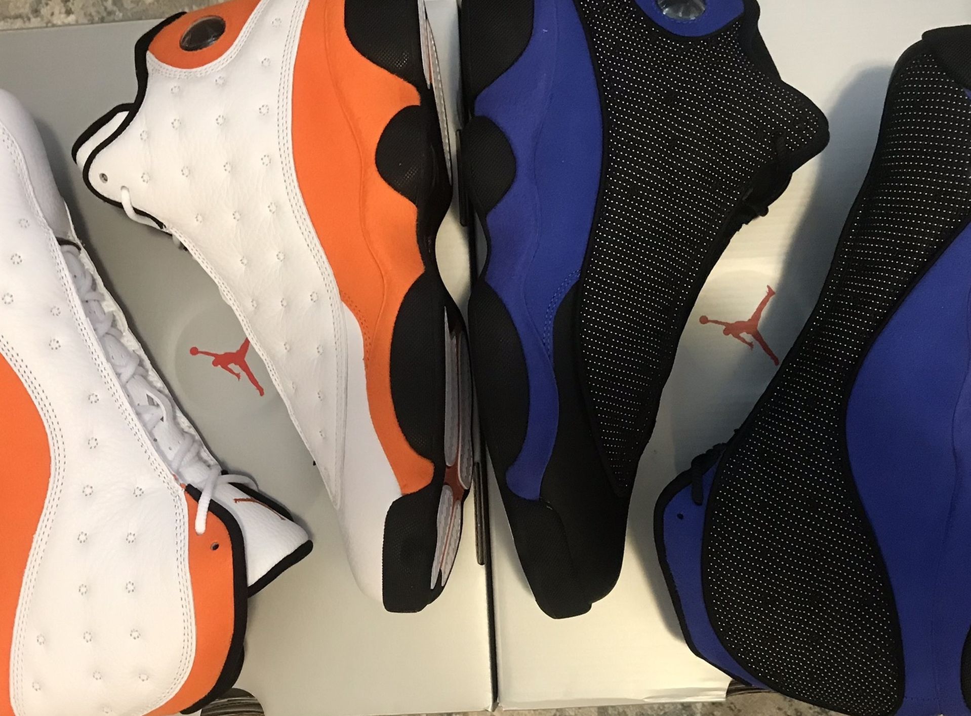 Nike Air Jordan 13 — Size 10.5 Bundle — Starfish and Hyper Royal