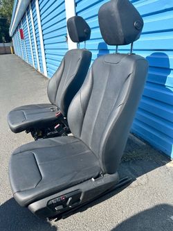 BMW F10 5-Series Black Leather Sport Front Seat Set