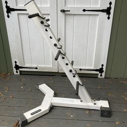 Nautilus Commercial Quality Standard And Olympic Weight Plate Storage Tree