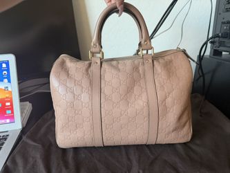  Gucci Joy Boston Bag – Nude GG Leather Satchel