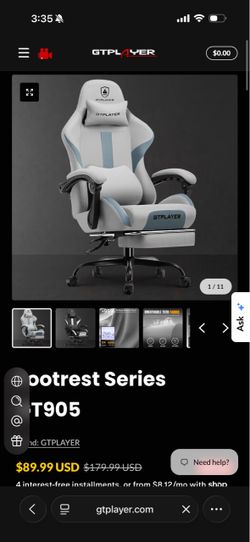 New in box gaming chair