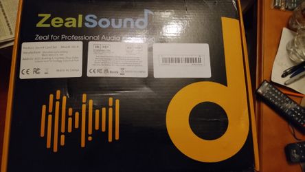 Brand new Bluetooth zealsound live streaming sound card with microphone shock mount and stand.