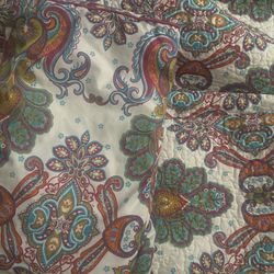 Full/ Queen bedspread reversible 2 pillow shams