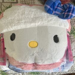 Hello kitty Blanket - Reversible  With Pillow