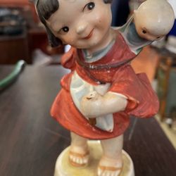 Lipper And Mann 1946girl W Baby Porcelain  Very Good Condition For Antique 