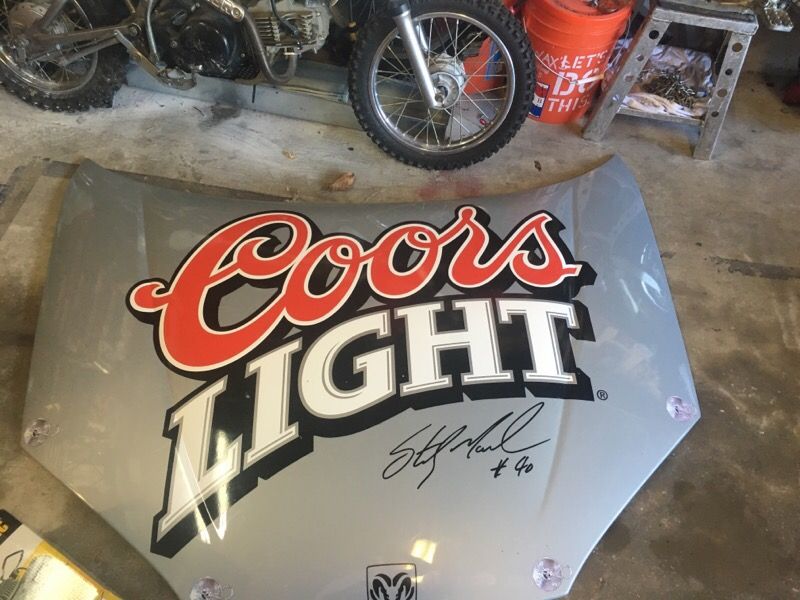 Coors light nascar hood