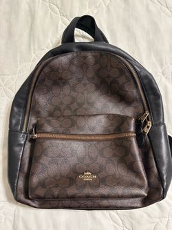Coach leather backpack