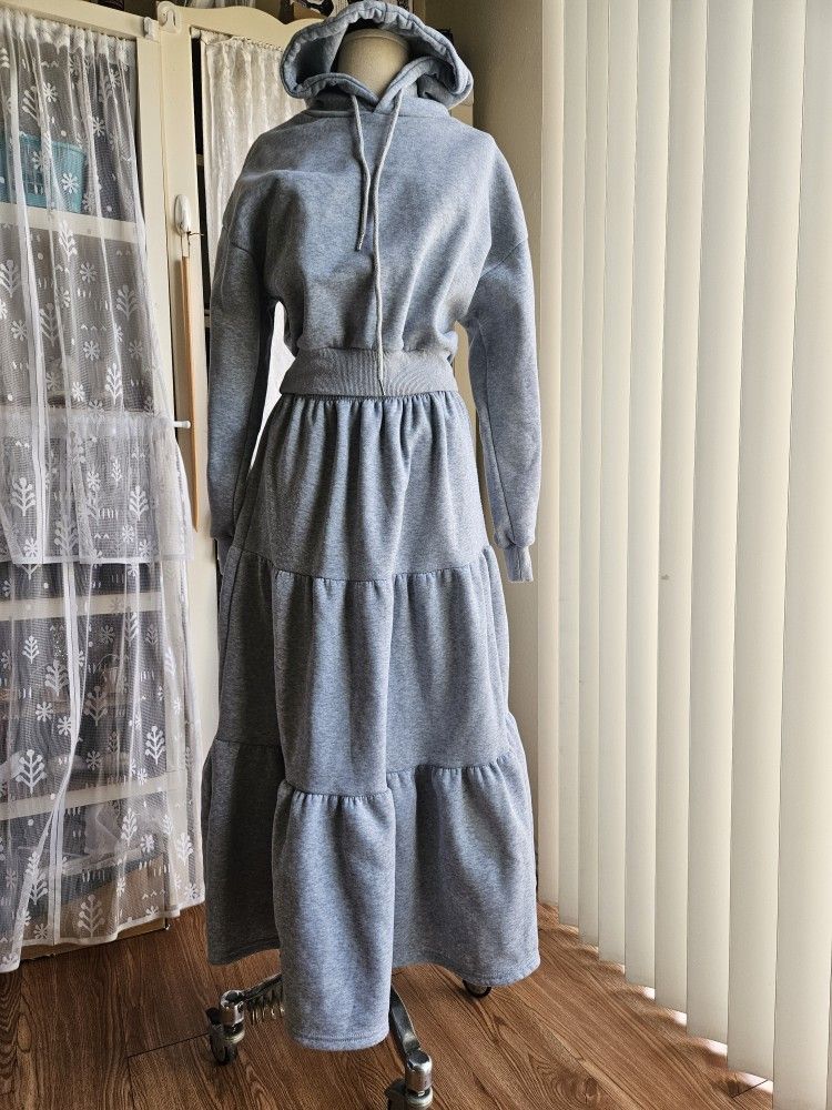 Beautiful Hoodie Skirt Set