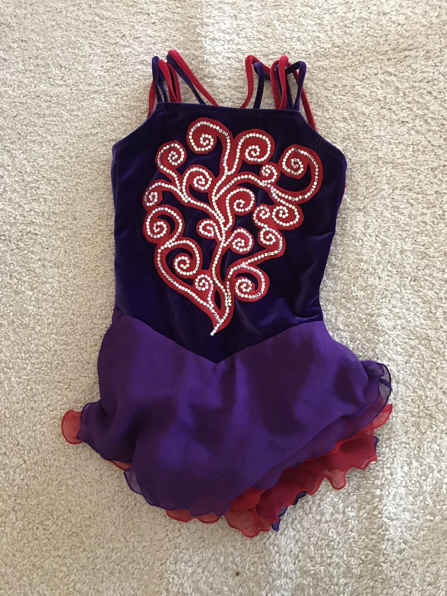 Figure skating dress. Size child 10-12