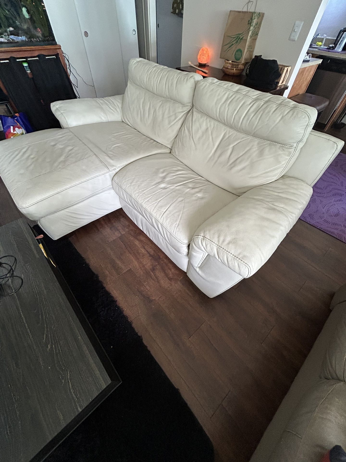 Leather Recliner Couch