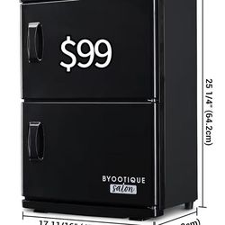 😀 Spa Towel Warmer Cabinet for Facial, 46L Extra Large Capacity, 2in1 Professional Black Double Hot Towel Cabinet Heater Machine for Beauty Salon