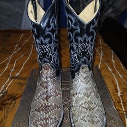 Rattle Snake Western Diamond Back Boots Size 10 & 11