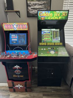 Arcade 1up NBA Golden tee Pac-Man Galaga Dig Dug