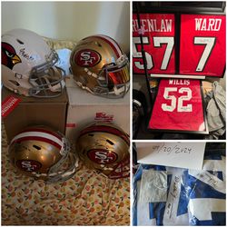 49ers Helmets And Jerseys , Cardinals Helmet , NFL Memorabilia