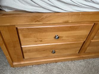 Amish full storage bed
