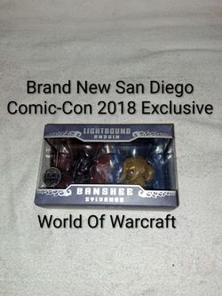 Brand New San Diego Comic-Con 2018 World Of Warcraft Blizzard Exclusive Banshee Sylvanas And Lightbound Anduin