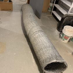 HVAC FLEX DUCT 14 INCH AND 14 INCH SQUARE TO ROUND TRANSITION BOX 