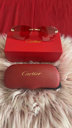 Cartier Rimless Sunglasses with Case