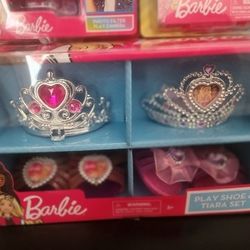 Barbie Tiaras And Shoes Set New 