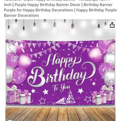 8 Th Birthday Banner,  Never Used 
