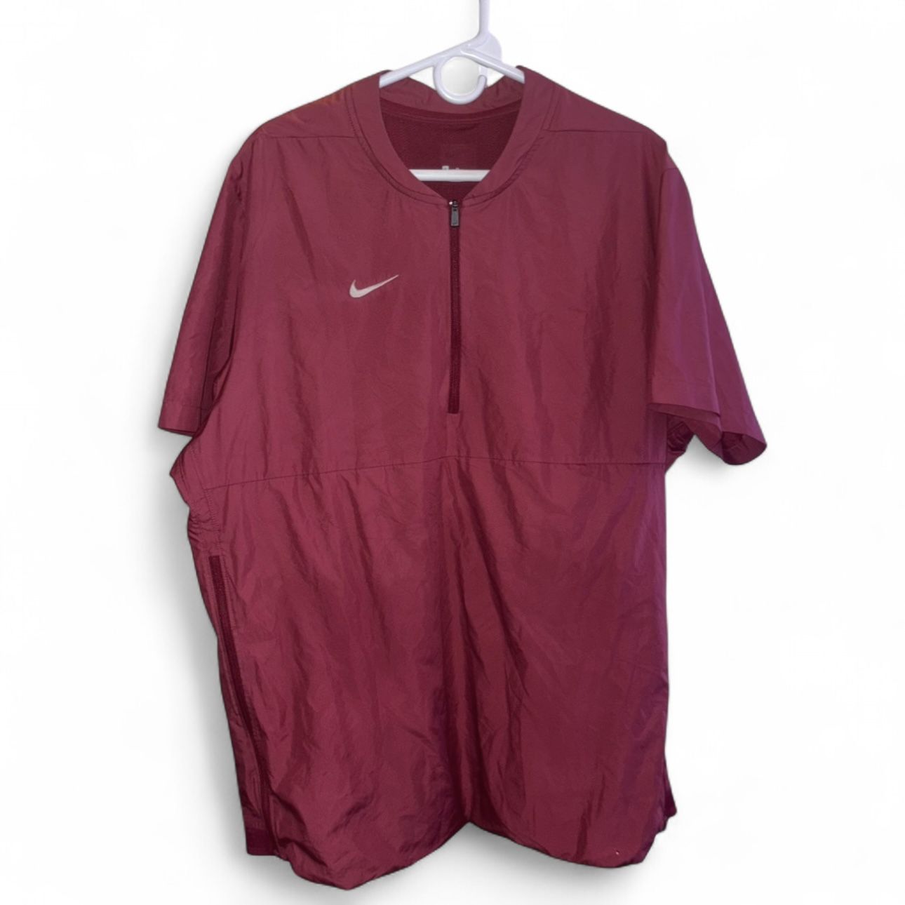Burgundy Nike windbreaker jacket!