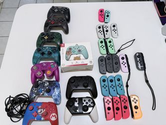 Nintendo switch controllers joycons pro controllers