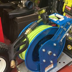 BluBird 50’ Retractable Pressure Washer Hose Reel With 50’ Hose And Gun $475 (financing Available) 