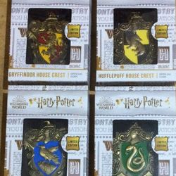 Harry Potter Hogwarts House Crests Coins Cook Islands 50 Cents 1/2 Dollar Set