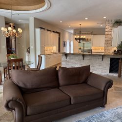 Couch- Basset brown Sofa