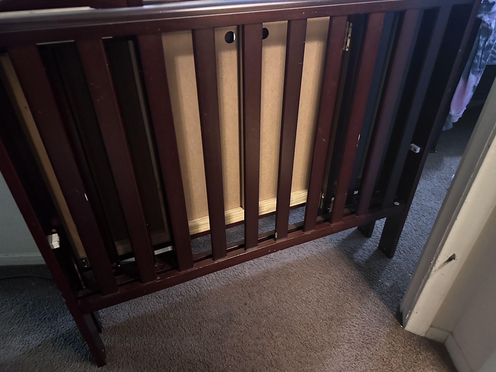 Baby Crib With Padding and Matress 