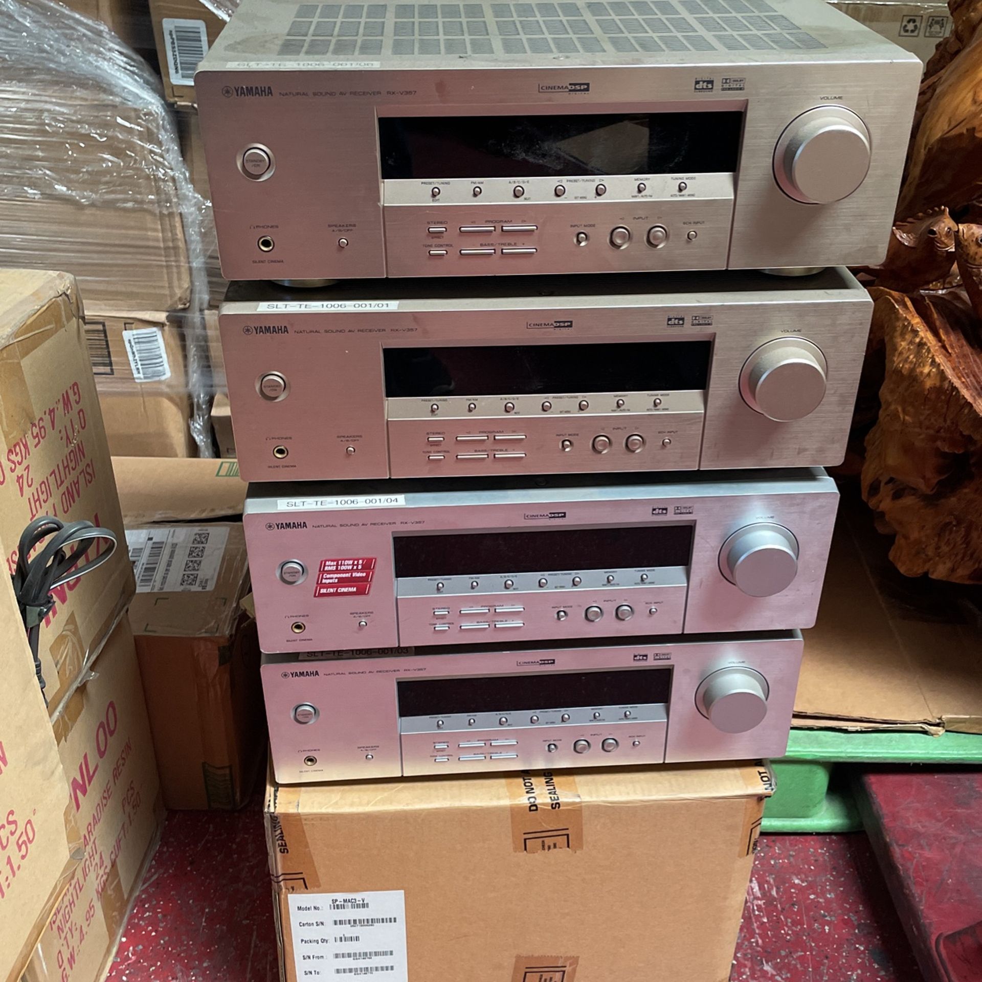 5 Sets Of Yamaha RXv357 AV Receiver 5.1 Channels Surround Sound Home Cinema Amplifier for Sale