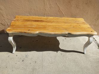 SOLID WOOD SHABBY CHIC COFFEE TABLE