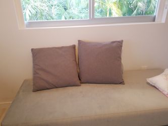 Large Decorative Throw  Pillows Grey