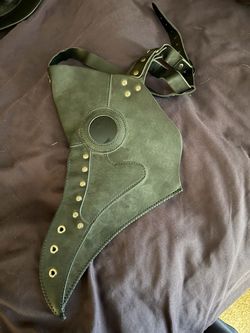 Faux Leather Plague Doctor Beak Mask
