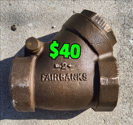 FAIRBANKS Bronze Check Valve 200-S 400-WOG. Used Good Condition. 
$40
