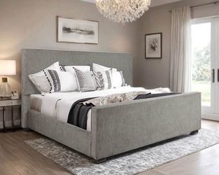 NEW IN BOX Grey Bed Frame Queen And King Size