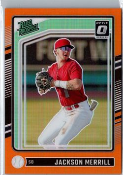2024 Panini Donruss Optic Jackson Merrill #102 Orange Prizm /199