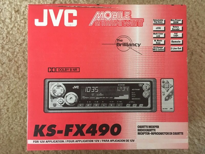 JVC cassette receiver KS-FX490