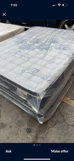 Cal King Pillow Top Mattress Brand New Delivery Available For Extra Fee 🚚