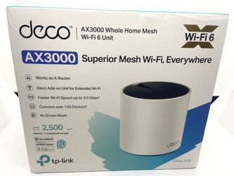 TP-Link Deco AX3000 WiFi 6 Mesh System Deco X55- Covers up to 2500 Sq.Ft.