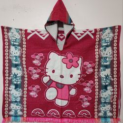 Hello Kitty Hooded Poncho 
