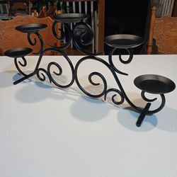 Party Lite wrought iron 5 pillar candle holder
