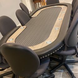 Texas Holdom poker table