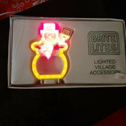 Small Lighted Snowman