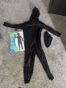 Spirit Orange Light-Up Stick Figure Kids Costume